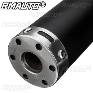 Silenciador de escape universal de 60x280mm con junta para motocicleta de cross y scooter de 2 tiempos, 20MM - Product Image 3