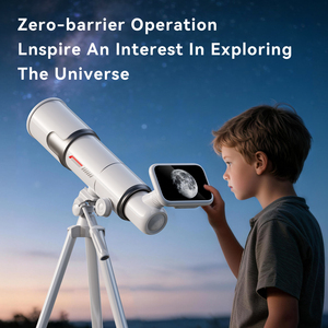 Télescope astronomique automatique HD en métal haute puissance pour enfants, pour l'observation des étoiles et de la lune, la lecture du ciel lointain et l'observation céleste - Product Image 1