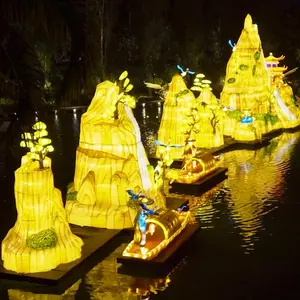Hochwertige Schiffsform Chinesische Laterne Festival Laterne Fabrik preis Traditionelle Chinesische Laterne Für Kommerzielle Dekoration