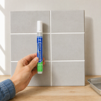Marqueur de joint de carrelage à base d'eau, colorant pour joints, 12 couleurs, pour réparation et retouche des joints de carrelage de cuisine, salle de bain, sol, bricolage