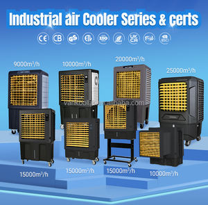 Refroidisseur d'air évaporatif industriel portable sur pied 25000 cmh, faible bruit, longue portée, moteur DC sans balais - Product Image 4