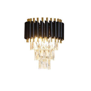 Hot Sale <b>Wall</b> <b>Lighting</b> <b>Indoor</b> Decoration Bedside Gold Black Crystal Metal <b>Modern</b> <b>Wall</b> Lamp - Product Image 6