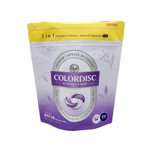 Emballage de dosettes de détergent de lessive OEM personnalisé/sac de détergent de lessive portable à fermeture éclair à l'épreuve des enfants - Product Image 3