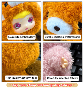 Porte-clés en peluche personnalisé, figurine en vinyle mignonne, pendentif animal en peluche, figurine de <span class=keywords><strong>collection</strong></span> en vinyle - Product Image 3