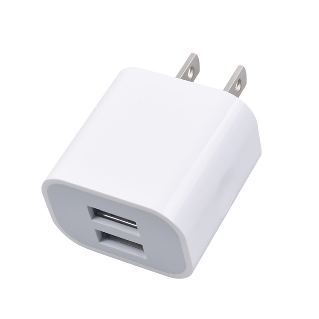 Wholesale 5V 2A Dual USB Wall Charger Universal Rapid EU US Plug 10W Fast Charging Cube Mobile Phone Power Magnetic Electric