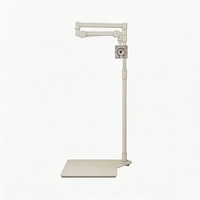 Moniteur médical d'installation hospitalière à bras long, orientable à 90 degrés, en alliage d'aluminium blanc, réglable en hauteur