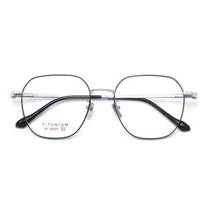 Montures de lunettes rétro surdimensionnées en titane pur, monture complète, verres en résine, design durable unisexe - Product Image 2