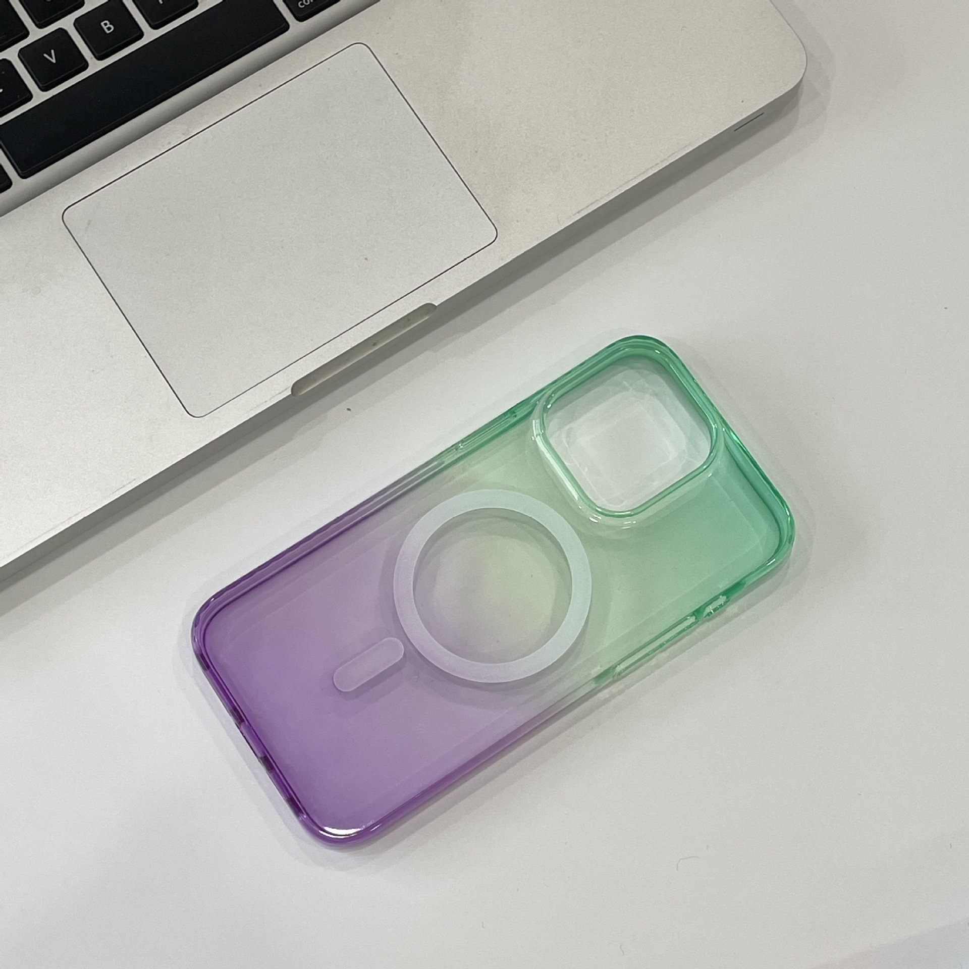 Gradiente verde viola