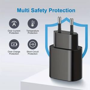 Adaptador de Viaje Cargador Rápido de 25W USB-C de Gran Venta con Cable de Datos Tipo C Función PD 3.0 Producto Eléctrico de - Product Image 4