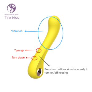 Vendite dirette in fabbrica di vibratori di masturbazione femminile giocattoli per adulti con 5 modalità di impulso e con foro stenopeico riscaldato Vibratori AV - Product Image 4