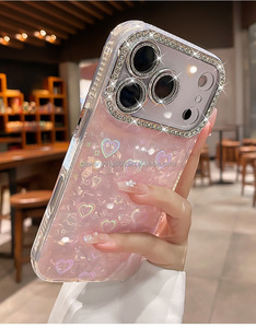 Custodia Lusso Bling per <span class=keywords><strong>iPhone</strong></span> con Protezione Lente, Antiurto e Scintillante per <span class=keywords><strong>iPhone</strong></span> 18 Pro Max 17 16 15 14 13 - Product Image 2