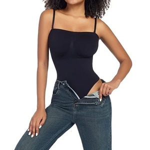 Body sculptant sexy sans couture pour femme, rehausseur de fesses, amincissant les cuisses, lissant, à entrejambe ouvert, haute élasticité - Product Image 6