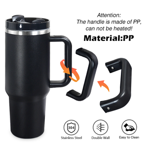 Gobelet isotherme en acier inoxydable de 40 oz avec poignée, logo personnalisé, tasse à café, tasse de voyage, garde au chaud et au froid pour le <span class=keywords><strong>camping</strong></span> en plein air - Product Image 3