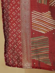 Kurta de seda pura regular para mujer con pantalones y con Dupatta para mujer producto a granel hecho a mano - Product Image 2