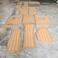 Plateforme de bain Monterey 264FS 2012, tapis de cockpit en mousse EVA imitation teck, style SeaDek MarineMat, auto-adhésif