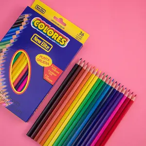 48色卸売高品質カラフル工場生産色鉛筆7インチ12色鉛筆子供用