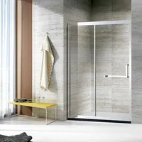 Vendita calda in cabina doccia con porta scorrevole in vetro temperato per bagno senza cornice Dubai