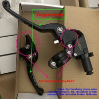 Pièces de personnalisation pour moto, leviers de frein et d'embrayage pliables de deuxième génération ASV F3, style court, résistants aux chutes, guidons