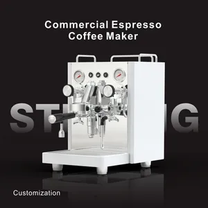 Profesyonel cappuccino tera cappuccino maker 3 in 1 yarı otomatik anında ticari espresso kahve makinesi makinesi