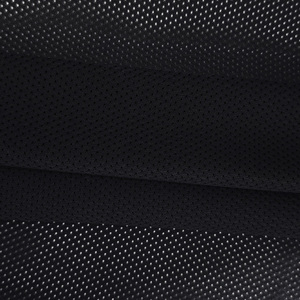 Factory Wholesale Plain Dyed Black 110gsm 100% Polyester Dot <strong>Mesh</strong> <strong>Fabric</strong> For Jacket Inner - Product Image 4
