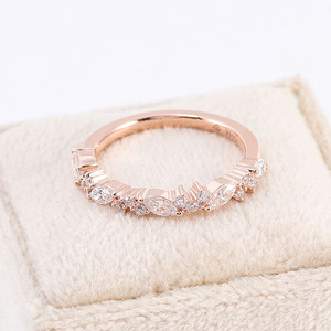 Bague de mariage personnalisée vvs moissanite, bracelet d'éternité, conception de bijoux en or 14k, Offre Spéciale - Product Image 1