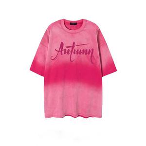 Camiseta Unisex de Algodón 100% Lavada, Estampada con Serigrafía, Talla Grande, MOQ Bajo Personalizable - Product Image 3