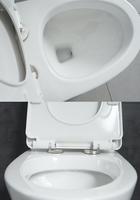 Vente directe usine : WC monobloc en céramique, à poser au sol, avec abattant à fermeture douce, facile à nettoyer, économie d'eau