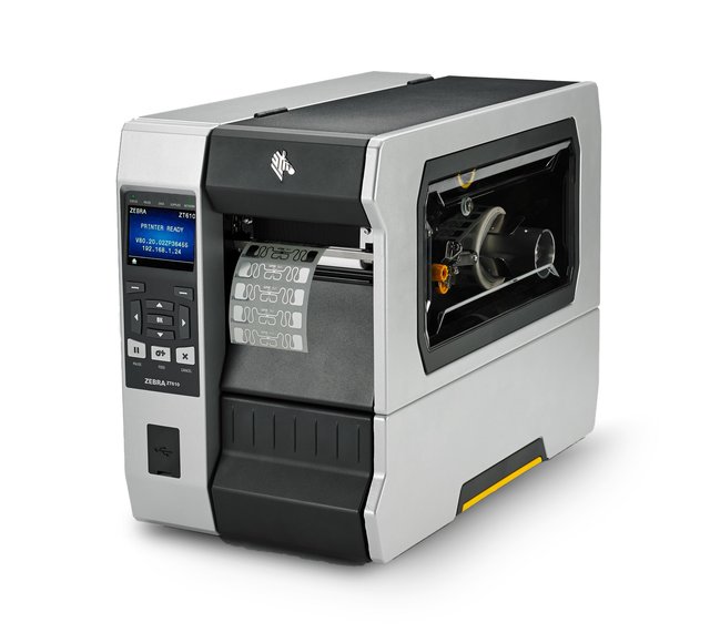 High Resolution Zebra ZT610 600dpi Industrial Barcode Label Printer 4.3-inch Touchscreen Rewinder Stock 1-Year Thermal/Thermal
