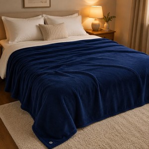 <span class=keywords><strong>Couverture</strong></span> électrique portable en flanelle polaire 80x150cm, 3 niveaux de chaleur, pour bureau, voiture et extérieur, certifiée CE/FCC/ETL - Product Image 6