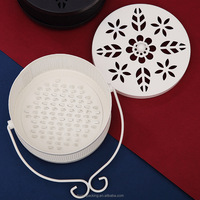 Support de bobine de moustique rétro Portable en fer noir or pour la maison et le Camping