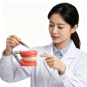 แบบจำลองฟันซิลิโคนทางกายวิภาคของนิสซี่ พร้อมเครื่องมือจัดฟัน สำหรับการเรียนการสอนและการฝึกอบรมทางวิทยาศาสตร์การแพทย์ด้านช่องปาก - Product Image 3