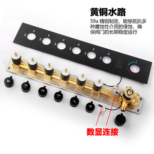 Corps de robinet de douche en laiton Disixindi 2 cm, commande manuelle, passage direct, pour installation encastrée dans la salle de bain - Product Image 4