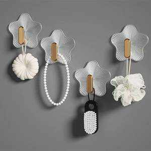 Crochets muraux adhésifs en forme d'étoile, ventouse, support de crochet pour la cuisine, la salle de bain, le bureau, organisateur - Product Image 1