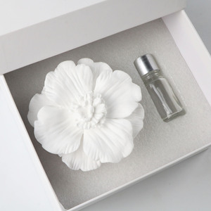 Difusor de Aroma de flores de cerámica al por mayor, ambientador de aire con Base de madera, piedras de fragancia de aceite esencial, regalos de decoración para el hogar y el coche - Product Image 2