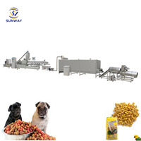 Ligne de production de machines à fabriquer des granulés d'aliments pour chiens, extrudeuse à double vis, fabricant de machines pour aliments pour animaux de compagnie et chats