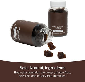 Op Maat Gemaakte Kruidenextract Doordrenkte Taurine Guarana L-Theanine Salidroside Vitamine B-6 Koffie Gummies Kalmeringssupplement - Product Image 3