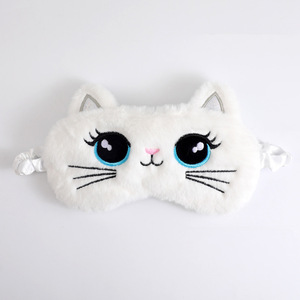 Masque de sommeil élastique en peluche, motif corne mignon, doux et moelleux, cache-yeux fantaisie animal amusant - Product Image 5