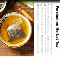Coffret Cadeau Bien-être des Fêtes en Gros OEM – Thé Herbal Rafraîchissant aux Fleurs de Kaki et aux Fruits, Sachets Individuels de Thé