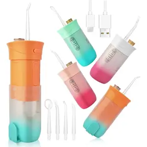 Irrigateur buccal à impulsions d'eau IPX5 Hydropulseur étanche USB Rechargeable Irrigateur buccal pour <span class=keywords><strong>orthodontiste</strong></span> - Product Image 1