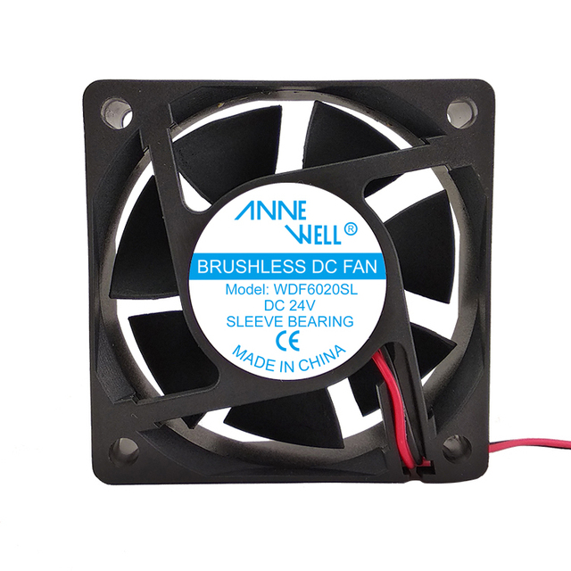 36v 60mm Dc Cooling Fan 6020 12v 24v High Speed Big Airflow Dc Inverter Cooling Fan 60x60x20 Low Noise Brushless Cooling Fan