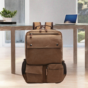 For Casual Vintage Outdoor <b>Backpack</b> with Zipper Closure Polyester Lining Large Capacity Ready Stock for Travel Daily Use - Product Image 2
