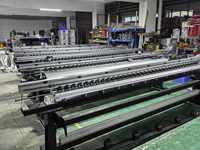 Impresora digital de inyección de tinta de formato ancho de 3200 mm con interfaz Ethernet, colores CMYK para impresión de pancartas y pegatinas publicitarias grandes para exteriores.