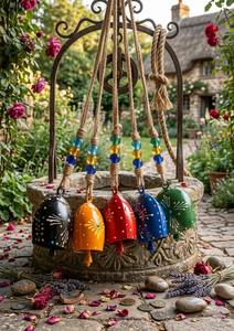 Campana Decorativa para Jardín, Campana Colgante para Patio, Decoración de Pared para el Hogar, Decoración Interior y Exterior - Product Image 3