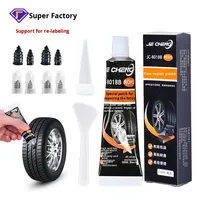 Adhésif bicomposant à base de silicone pour la réparation des fissures latérales des pneus de voiture et l'étanchéité des flancs des pneus pour usage en construction