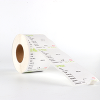 Adhésif à encre UV imprimé personnalisé, autocollants personnalisés, étiquette d'emballage d'étiquettes de prix de supermarché imperméable en vinyle découpé