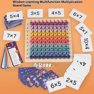 Enfants Montessori Math Jouets CPC CE Certifié Arc-en-ciel En Bois Multiplication Jeu De Société Nouvel Outil D'apprentissage Éducatif Chaud - Product Image 2