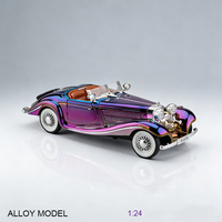 Mobil Mainan Diecast Alloy Skala 1:24 Grosir Pabrik, Model Tarik Mundur dengan Efek Cahaya dan Suara, Hadiah untuk Anak Laki-laki.