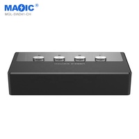 Kabel Printer USB Switch KVM, baru kecepatan tinggi 4 Input 1 Output untuk saklar Data Monitor