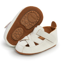 Sandales pour bébés de 0 à 1 an, chaussures pour tout-petits, chaussures d'été pour bébés, légères, en caoutchouc, semelle souple antidérapante, sandales et chaussons pour bébés