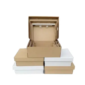 Logotipo personalizado impresión caja de cartón caja de envío zapatos y ropa correo papel embalaje caja de regalo